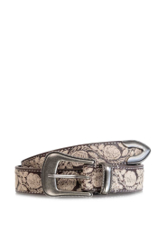 Maison Hotel |  Belt with embroidery Guadalupe | brown | Picture 1