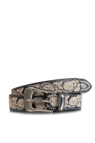 Maison Hotel |  Belt with embroidery Guadalupe | black