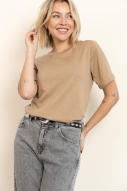 CC Heart |  Basic T-shirt Regular | beige | Picture 3