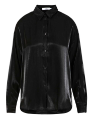 CC Heart |  Shiny blouse Jolie | black | Picture 1