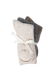 CC Heart |  Ribbed socks Cosy | natural | Picture 1