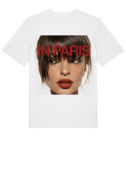 Elite Paris |  Oversized T-shirt with print Emily | white | Picture 1