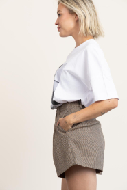 Elite Paris |  Boxy T-shirt with print Weekend | white | Picture 7