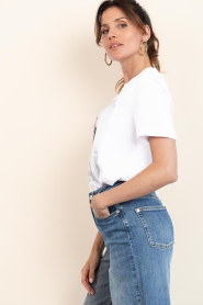 Elite Paris |  T-shirt with print Monday | white | Picture 7