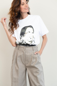 Elite Paris |  T-shirt with print Miu | white | Picture 5