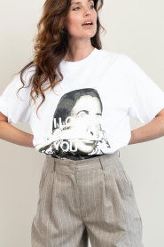 Elite Paris |  T-shirt with print Miu | white | Picture 6