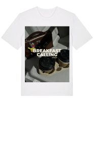 Elite Paris |  Boxy T-shirt with print calling | white | Picture 1