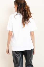 Elite Paris |  Boxy T-shirt with print calling | white | Picture 8