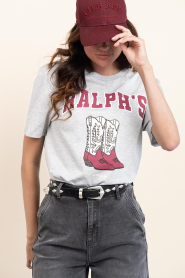 Elite Paris |  T-shirt with print Ralphs | grey | Picture 5