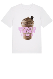 Elite Paris |  T-shirt with print Brown | white | Picture 1