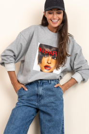 Elite Paris |  Oversized sweatshirt Emily | grey  | Picture 4