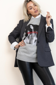 Elite Paris |  Oversized sweatshirt Cher| grey  | Picture 2