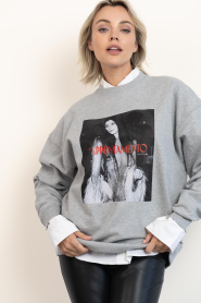 Elite Paris |  Oversized sweatshirt Cher| grey  | Picture 4