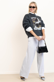 Elite Paris |  Oversized sweatshirt Calling | grey  | Picture 3