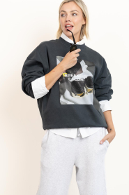 Elite Paris |  Oversized sweatshirt Calling | grey  | Picture 2