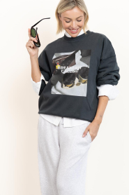 Elite Paris |  Oversized sweatshirt Calling | grey  | Picture 5