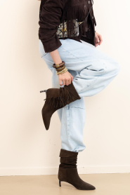 ba&sh |  Ankle boots with fringes Cardi | brown | Picture 2