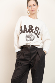 ba&sh |  Sweater with logo Fenja | natural | Picture 5