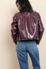 ba&sh |  Faux patent leather jacket Meelos | bordeaux | Picture 7