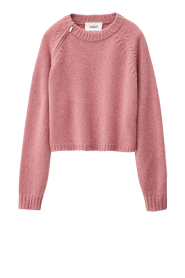 ba&sh |  Cashmere sweater with zipper detail Corvy | pink | Picture 1