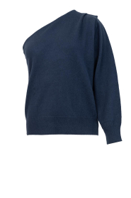 March23 |  Soft wool blend one shoulder top Alegra | blue | Picture 1