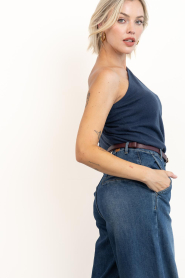 March23 |  Soft wool blend one shoulder top Alegra | blue | Picture 6