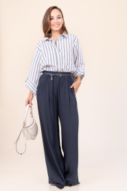 March23 |  Poplin striped blouse Gabby | white | Picture 3