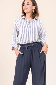 March23 |  Poplin striped blouse Gabby | white | Picture 4