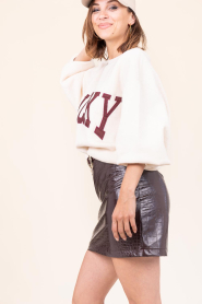 March23 |  Faux croco mini skirt Cerelia | burgundy | Picture 5