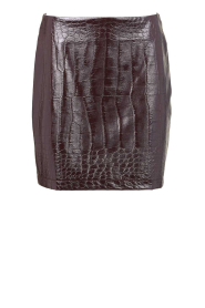 March23 |  Faux croco mini skirt Cerelia | burgundy | Picture 1