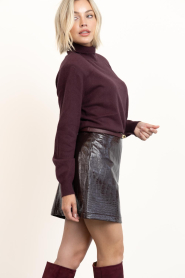 March23 |  Faux croco mini skirt Cerelia | burgundy | Picture 10