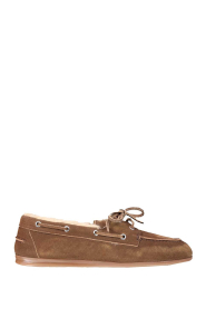 Posa | Loafer met teddy voering Boat | Bruin | Afbeelding 1