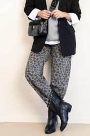 Posa |  Leather boots with fringes Fringe | black | Picture 2