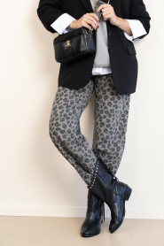 Posa |  Leather boots with fringes Fringe | black | Picture 6