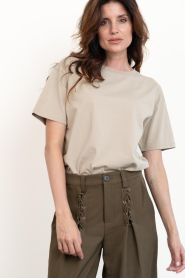 American Vintage |  Boxy T-shirt Fizvalley | beige | Picture 4