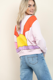 Lollys Laundry |  Sweater with logo Sydney | pink | Picture 2