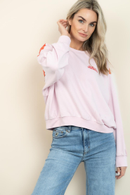 Lollys Laundry |  Sweater with logo Sydney | pink | Picture 7