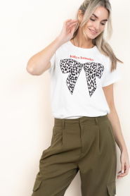 Lollys Laundry |  T-shirt with print Roma | white | Picture 4