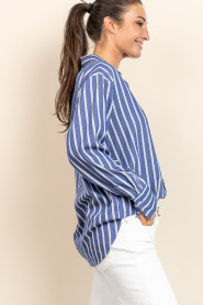 Est'Seven |  Striped blouse Menn | blue | Picture 6