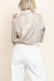 Est'Seven |  Shiny blouse Alijah | gold | Picture 8