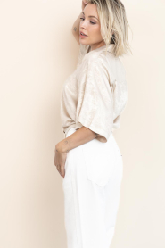 Est'Seven |  Shiny blouse Alijah | gold | Picture 9