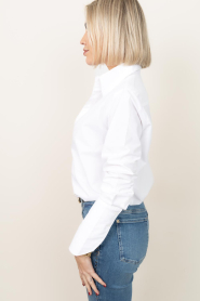 Est'Seven :  Poplin blouse Deb | white - img5