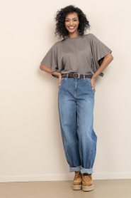 Est'Seven |  Soft viscose top Suzette | taupe | Picture 3