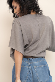 Est'Seven |  Soft viscose top Suzette | taupe | Picture 7