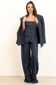 Est'Seven |  Bustier with buttons Hailey | blue | Picture 3