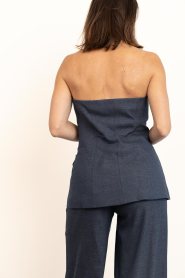 Est'Seven |  Bustier with buttons Hailey | blue | Picture 8