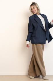 Est'Seven |  Luxe oversized blazer Elle | blue | Picture 3