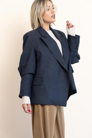 Est'Seven |  Luxe oversized blazer Elle | blue | Picture 6