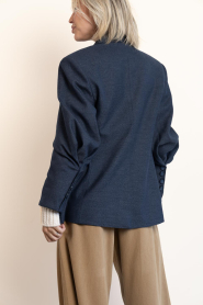 Est'Seven |  Luxe oversized blazer Elle | blue | Picture 8