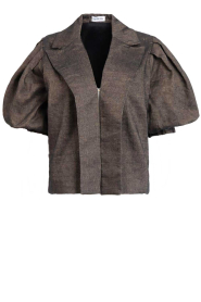 Est'Seven |  Jacket with puffed sleeves Elanora | brown | Picture 1